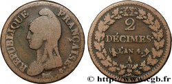 2 décimes Dupré 1796 Paris F.145/1
