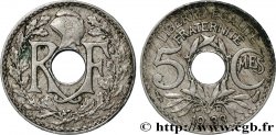 5 centimes Lindauer, petit module 1933 Paris F.122/16
