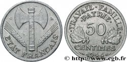 50 centimes Francisque, légère 1944 Castelsarrasin F.196/6