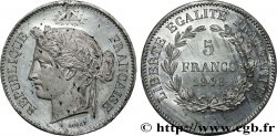 Concours de 5 francs, essai en étain par Rogat 1848 Paris VG.3091 var.