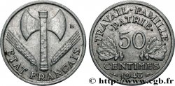50 centimes Francisque, légère 1943  F.196/2