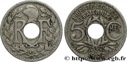 5 centimes Lindauer, petit module 1924 Poissy F.122/9