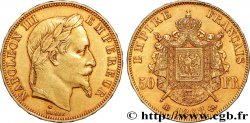 50 francs or Napoléon III, tête laurée 1868 Strasbourg F.548/11