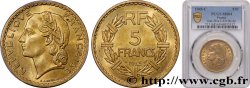 5 francs Lavrillier, bronze-aluminium 1945 Castelsarrasin F.337/6