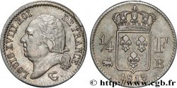 1/4 franc Louis XVIII 1819 Rouen F.163/16