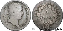 1 franc Napoléon Ier tête laurée, Empire français 1812 Lyon F.205/45