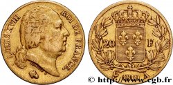 20 francs or Louis XVIII, tête nue 1819 Paris F.519/15