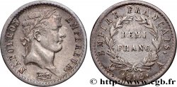 Demi-franc Napoléon Ier tête laurée, Empire français 1812 Paris F.178/35