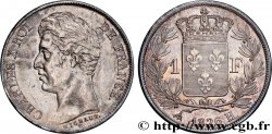 1 franc Charles X, matrice du revers à cinq feuilles 1826 La Rochelle F.207/17