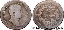 2 francs Bonaparte Premier Consul 1804 Toulouse F.250/9