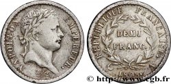 Demi-franc Napoléon Ier tête laurée, République française, Coins Tournés 1808 Paris F.177/2