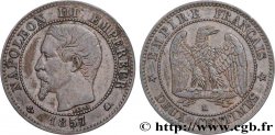 Deux centimes Napoléon III, tête nue 1857 Bordeaux F.107/49