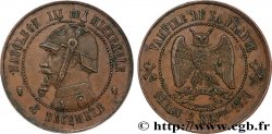 Médaille satirique Cu 32, type F “Au hibou” 1870  Schw.F1b 