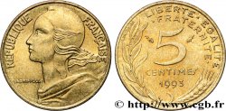 5 centimes Marianne, 3 plis 1993 Pessac F.125/32