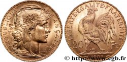 20 francs or Coq, Liberté Égalité Fraternité 1907 Paris F.535/1 SPL 
