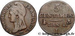 5 centimes Dupré, petit module 1796 Limoges F.113/2