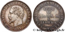 Module cinq centimes argent, visite impériale à Lille les 23 et 24 septembre 1853 Lille VG.3368 