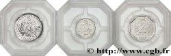 Lot de trois monnaies 1/2 Franc, 2 Francs et 5 Francs Semeuse 2000  F.198/43