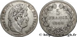 5 francs IIe type Domard 1840 Lyon F.324/86