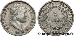 1 franc Napoléon Ier tête laurée, République française 1808 Paris F.204/2