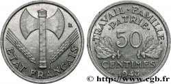 50 centimes Francisque, légère 1943  F.196/2