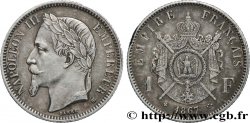 1 franc Napoléon III, tête laurée 1867 Strasbourg F.215/7