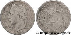 1 franc Napoléon III, tête laurée 1867 Strasbourg F.215/7