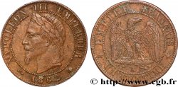 Un centime Napoléon III, tête laurée 1862 Paris F.103/4