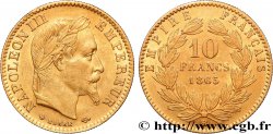 10 francs or Napoléon III, tête laurée 1865 Strasbourg F.507A/10