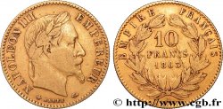 10 francs or Napoléon III, tête laurée, type définitif à grand 10 1863 Paris F.507A/3