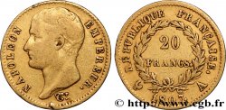 20 francs or Napoléon tête nue, type transitoire 1807 Paris F.514/1