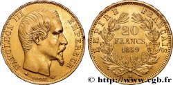20 francs or Napoléon III, tête nue 1859 Strasbourg F.531/16