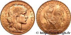 20 francs or Coq, Liberté Égalité Fraternité 1909 Paris F.535/3