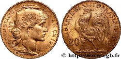 20 francs or Coq, Liberté Égalité Fraternité 1912 Paris F.535/6