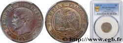 Deux centimes Napoléon III, tête nue 1857 Lille F.107/51
