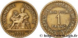 1 franc Chambres de Commerce 1922 Paris F.218/4
