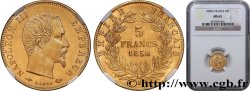 5 francs or Napoléon III, tête nue, grand module 1858 Paris F.501/5