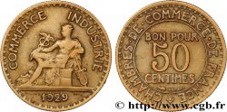 50 centimes Chambres de Commerce 1929  F.191/11