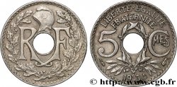 5 centimes Lindauer, petit module 1934 Paris F.122/17