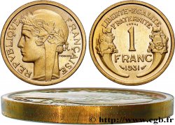 Essai-Piéfort de 1 franc Morlon 1931  GEM.97 EP