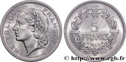 5 francs Lavrillier, aluminium, 9 ouvert 1945  F.339/3