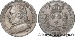 5 francs Louis XVIII, buste habillé 1814 Bayonne F.308/8 TB+ 