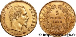 5 francs or Napoléon III, tête nue, grand module 1858 Paris F.501/5 SUP 