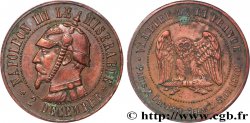 Médaille satirique Cu 32, type C “Chouette monétaire” 1870  Schw.C4b 