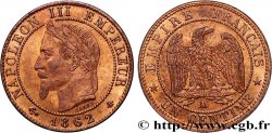 Un centime Napoléon III, tête laurée 1862 Paris F.103/4