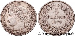5 francs Cérès, sans légende 1870 Paris F.332/1