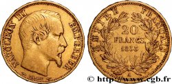 20 francs or Napoléon III, tête nue 1853 Paris F.531/1 fSS 