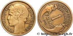 1 franc Morlon, Fautée coins tournés +8 min/+48° 1931 Paris F.219/2 var.