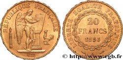 20 francs or Génie, Troisième République 1893 Paris F.533/17