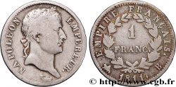1 franc Napoléon Ier tête laurée, Empire français 1811 Rouen F.205/29